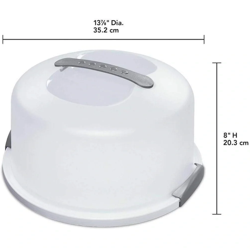 Sterilite Large Round Dome Shaped Cake Server/Carrier/Caddy